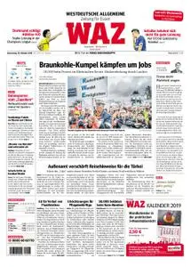 WAZ Westdeutsche Allgemeine Zeitung Essen-West - 25. Oktober 2018