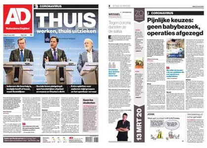 Algemeen Dagblad - Hoeksche Waard – 13 maart 2020