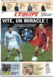 L'Equipe Edition du Mercredi 28 Mars 2012