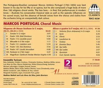 Mathias Weibel, Luiz Alves da Silva, Ensemble Turicum - Marcos Portugal: Choral Music (2014)