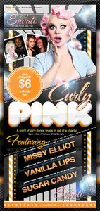 GraphicRiver Curly Pink - Exciting Club Party Flyer Template