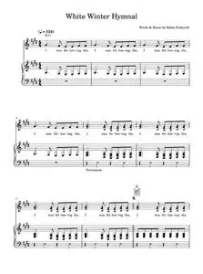 White winter hymnal - Fleet Foxes (Piano-Vocal-Guitar (Piano Accompaniment))