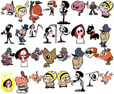 Grim Adventures of Billy and Mandy in Coreldraw