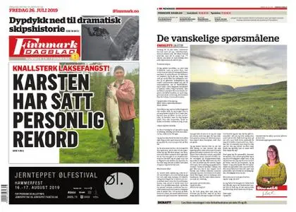 Finnmark Dagblad – 26. juli 2019