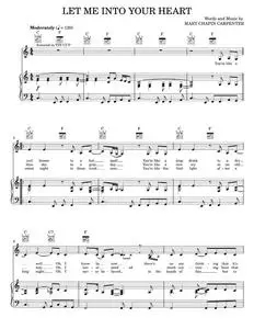 Let me into your heart - Mary Chapin Carpenter (Piano-Vocal-Guitar)