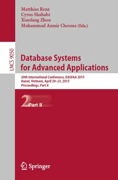 Database Systems for Advanced Applications. Part 2