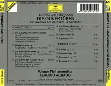 Claudio Abbado, Wiener Philharmoniker - Beethoven: Die Ouvertüren / The Overtures (1991)