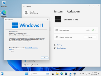 Windows 11 Pro/Enterprise 23H2 Build 22631.3085 (No TPM Required) Preactivated Multilingual