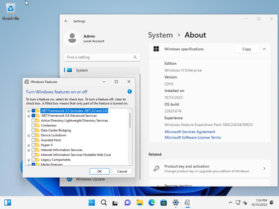 Windows 11 Enterprise 22H2 Build 22621.674 (No TPM Required) Preactivated Multilingual October 2022