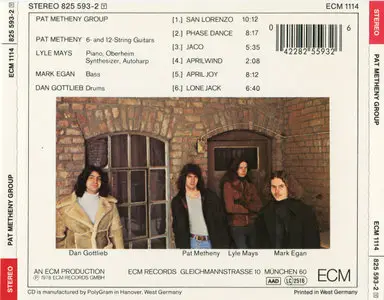 Pat Metheny - Pat Metheny Group (1978) {ECM 1114}