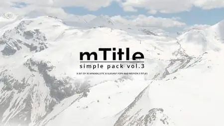 MotionVFX - mTitle Simple Pack vol. 3 Plugin for FCP X and Motion 5 Mac OS X