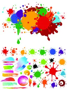 Color spray paint vector