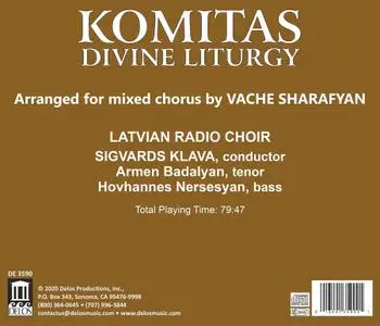 Sigvards Klava, Latvian Radio Choir - Komitas: Divine Liturgy (Arr. Vache Sharafyan) (2020)