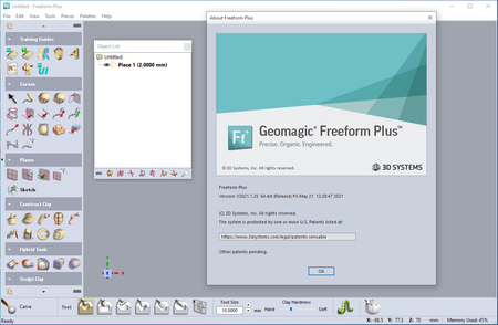 Geomagic Freeform Plus 2021.1