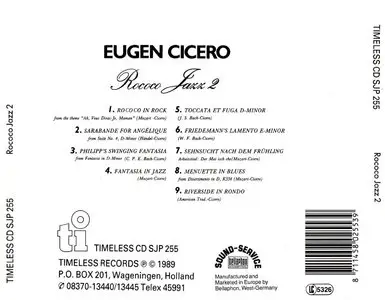 Eugen Cicero – Rococo Jazz 2 (1987) (Timeless Records)