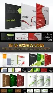 Stock Vector - Set of Business Cards