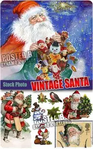 Vintage Santa - UHQ Stock Photo