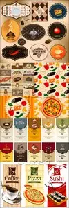 Vector - Vintage menu for pizza