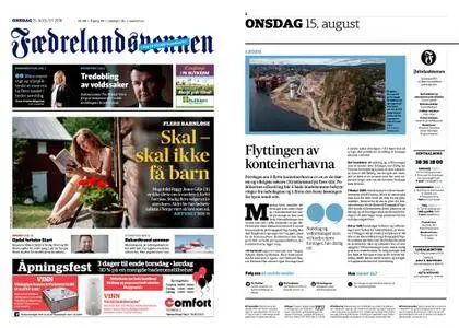 Fædrelandsvennen – 15. august 2018
