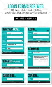 GraphicRiver Login Forms for Web