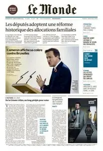 Le Monde du Dimanche 26 Octobre 2014