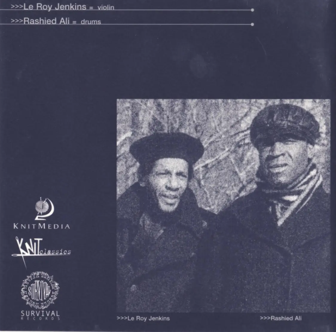 Rashied Ali & Le Roy Jenkins - Swift Are The Winds Of Life (1975) {Knit Classics KCR-3026 rel 1999}