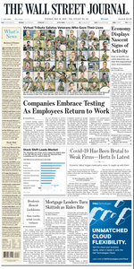 The Wall Street Journal – 26 May 2020