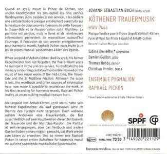 Pygmalion, Raphaël Pichon - J.S. Bach: Köthener Trauermusik, BWV 244a (2014)
