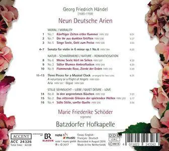 Maria Friederike Schoder & Batzdorfer Hofkapelle - Handel: 9 Deutsche Arien (2017)
