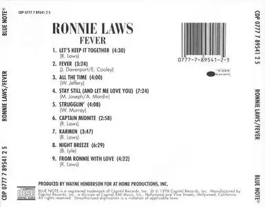 Ronnie Laws - Fever (1976) {Blue Note}