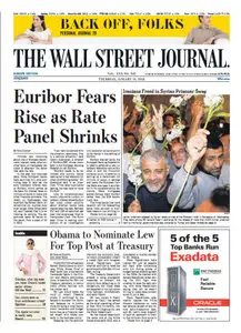 The Wallstreet Journal (Europe) January 10 2013