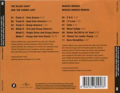 Charles Mingus - The Black Saint And The Sinner Lady / Mingus Mingus Mingus Mingus Mingus (1963-64) {Impulse! 2-on-1 rel 2011}