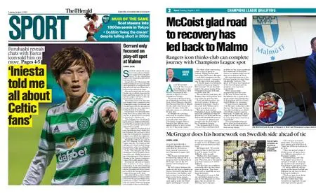 The Herald Sport (Scotland) – August 03, 2021