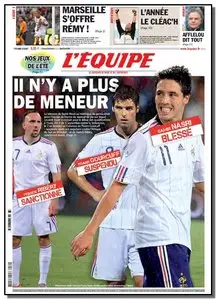 L'Equipe - Jeudi 19 Aout 2010