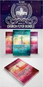 CreativeMarket - 6 Jesus Church Flyer Bundle