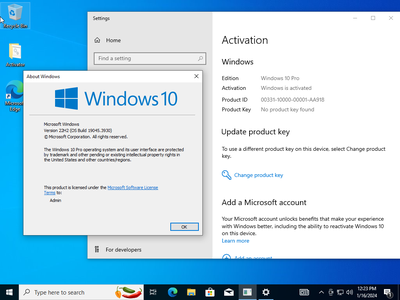 Windows 10 Pro 22H2 build 19045.3930 With Office 2021 Pro Plus Multilingual (x64) Preactivated January 2024
