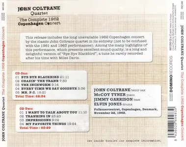 John Coltrane Quartet - The Complete 1962 Copenhagen Concert (2010) {2CD Set Domino Records 891200}