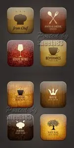 Food & Drink Applicaion Icons Vector
