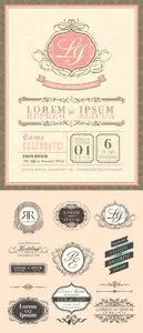 Wedding Design Elements Vector 9
