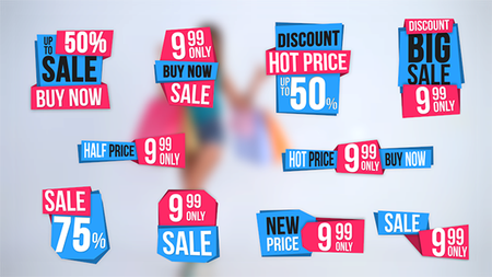 10 Sales Label - Project for After Effects (VideoHive)