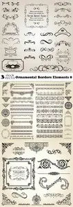 Vectors - Ornamental Borders Elements 8