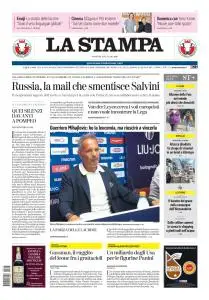 La Stampa - 14 Luglio 2019
