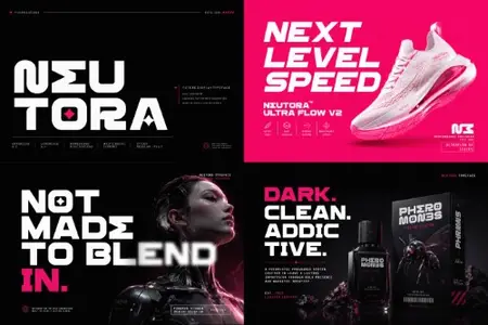 Neutora – Bold Futuristic Font