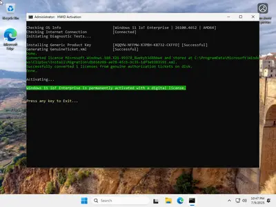 Windows 11 IoT Enterprise 24H2 Build 26100.4652 (No TPM Required) Preactivated Multilingual July 2025