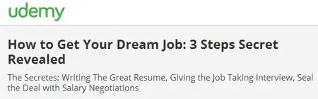 How to Get Your Dream Job: 3 Steps Secret Revealed