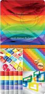 Colorful vector backgrounds set 33