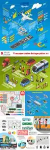 Vectors - Transportation Infographics 11