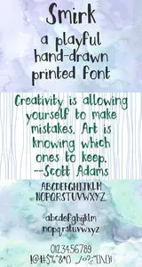 Smirk - Handwritten Font