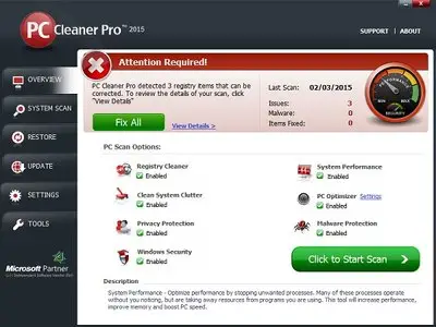 PC Cleaner Pro 22.0.15.7.30