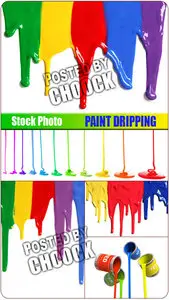 Stock Photo: Paint dripping